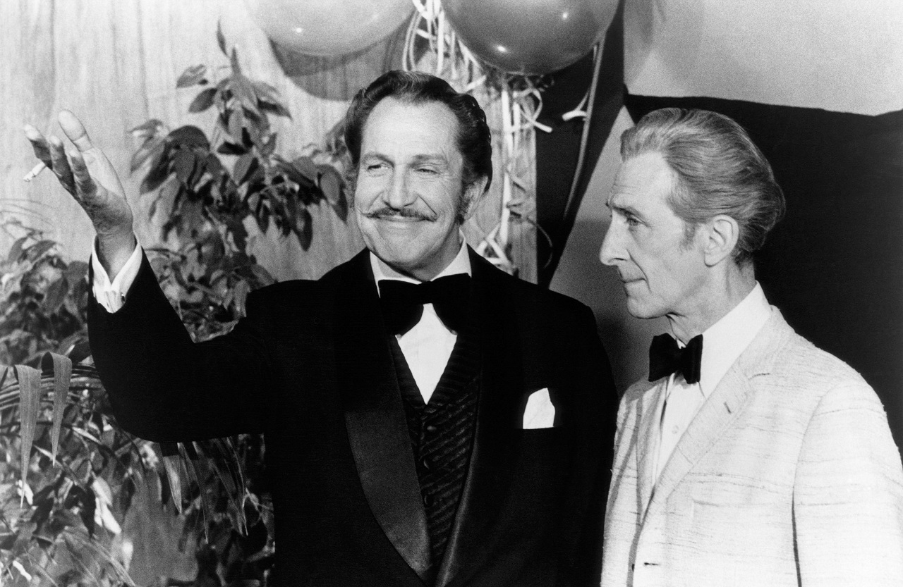 Vincent Price and Peter Cushing in Madhouse (1974)