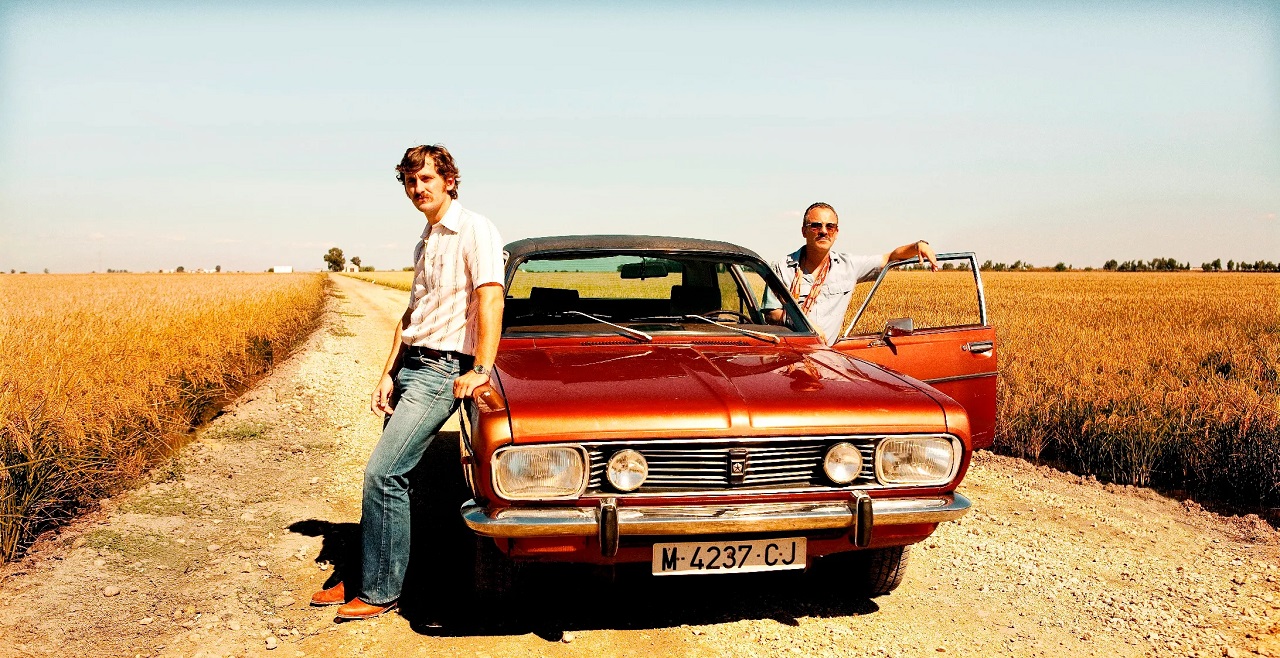 Police detectives Raul Arevalo and Javier Gutierrez in Marshland (2014)
