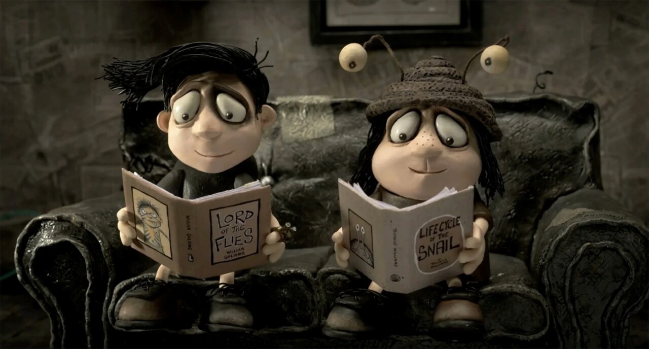 Brother and sister Gilbert and Grace in Memoir of a Snail (2024)