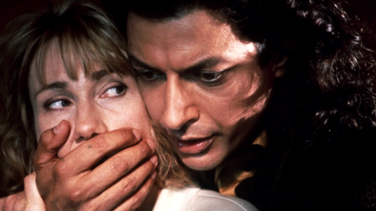 Psychologist Kathy Baker and Jeff Goldblum as Mister Frost (1990)