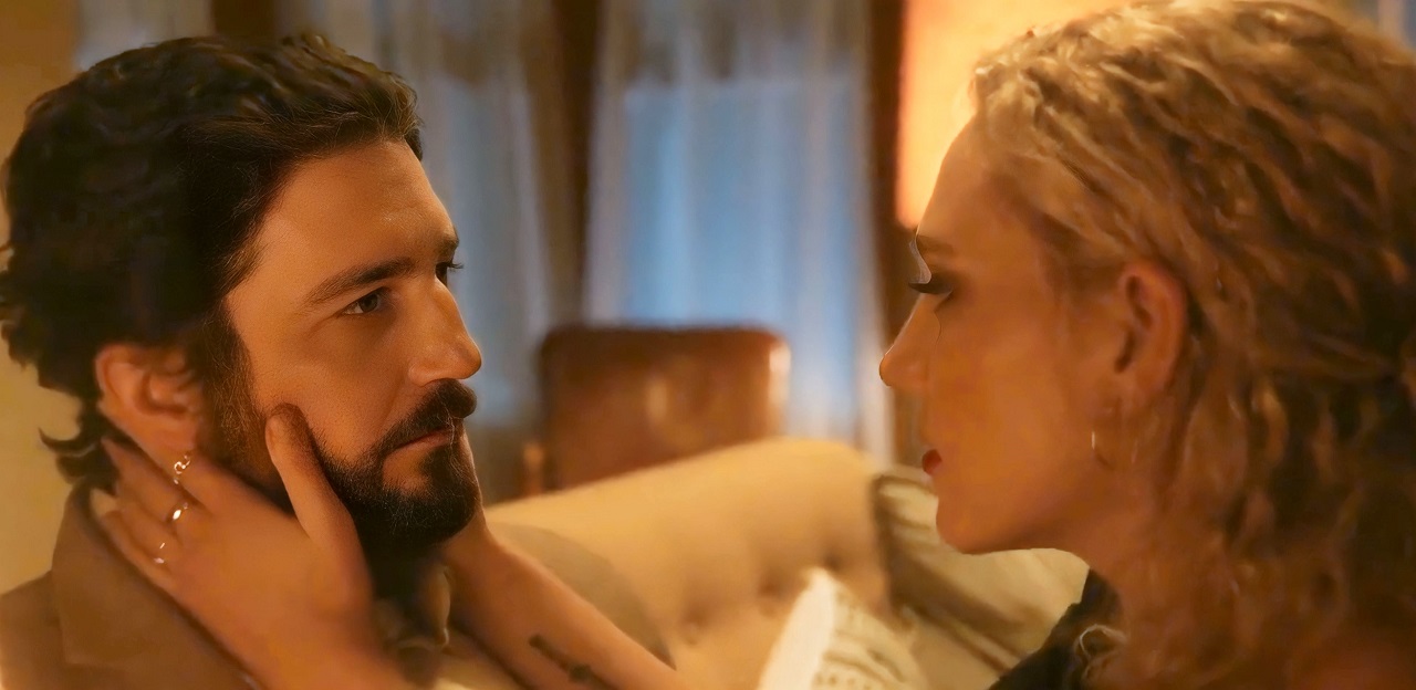 John Magario and Kat Canning in The Mistress (2022)