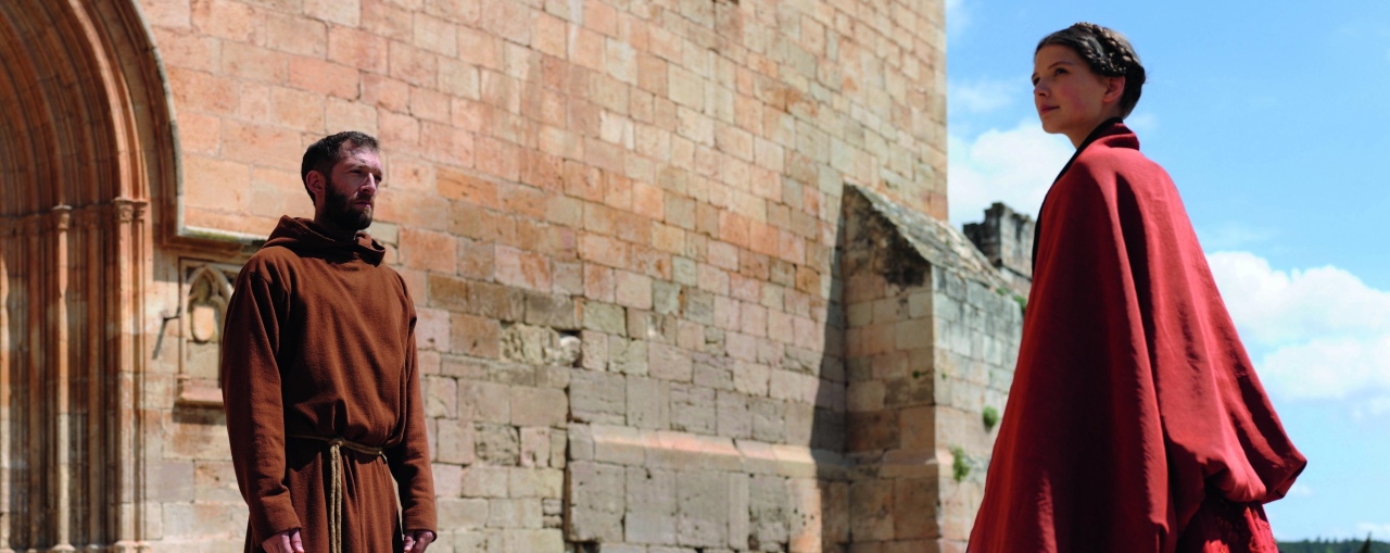 Father Ambrosio (Vincent Cassel) and Valerio (Deborah Francois) in The Monk (2011)