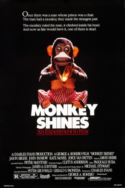 Monkey Shines (1988) poster