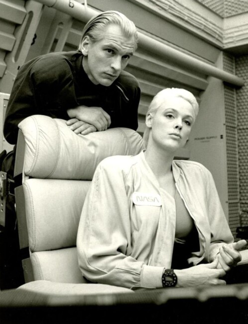 Julian Sands and Brigitte Nielsen in Murder By Moonlight (1989)