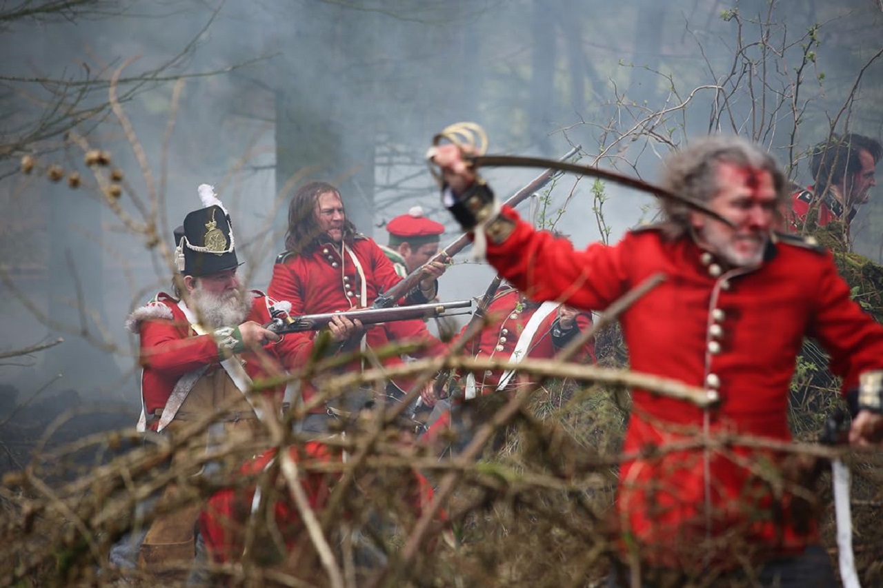 19th Century British soldiers Stuart Brennan and Marcus Macleod in The Necromancer (2018)