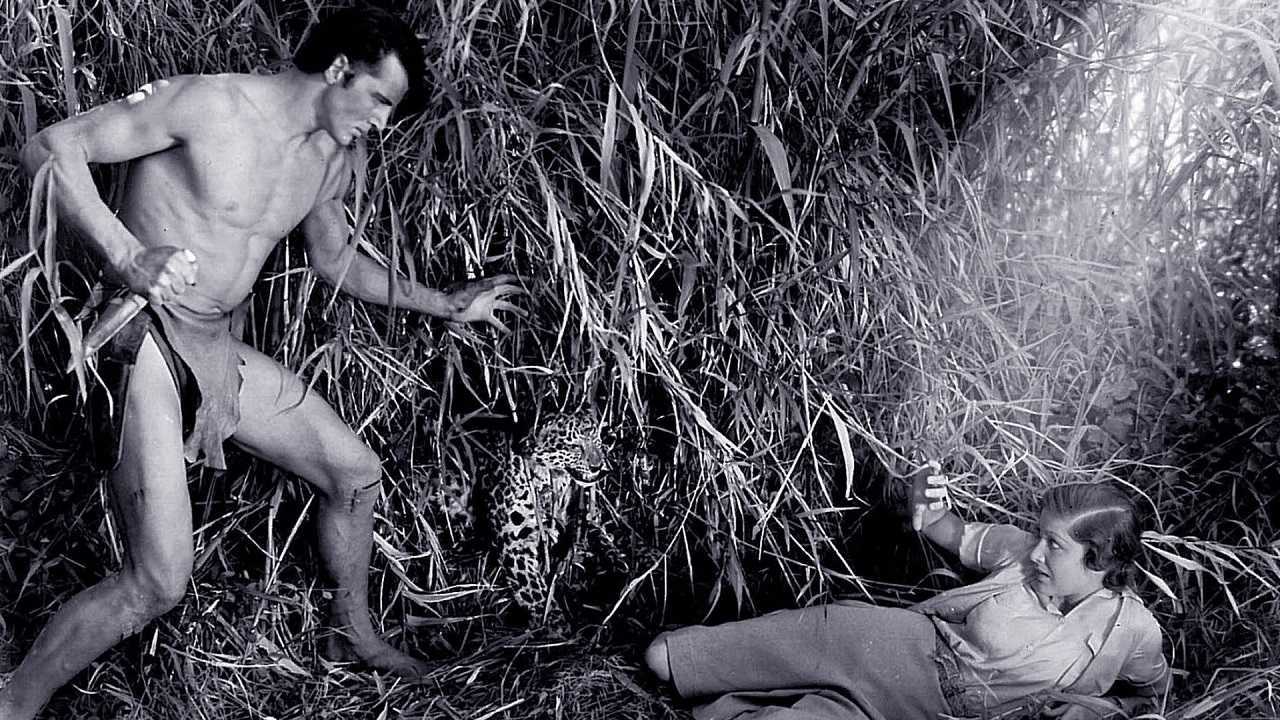 Tarzan (Herman Brix/Bruce Bennett) and Ula Holt in The New Adventures of Tarzan (1935)