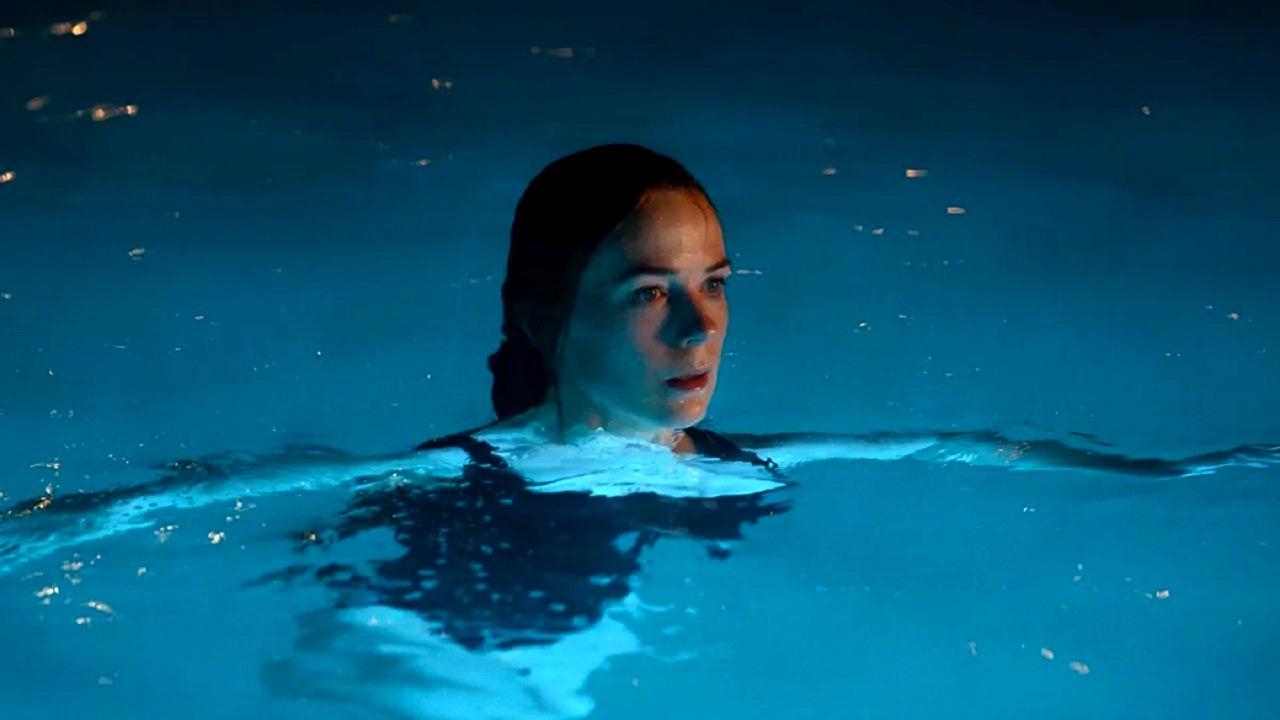 Kerry Condon goes swimming in the pool in Night Swim (2024)
