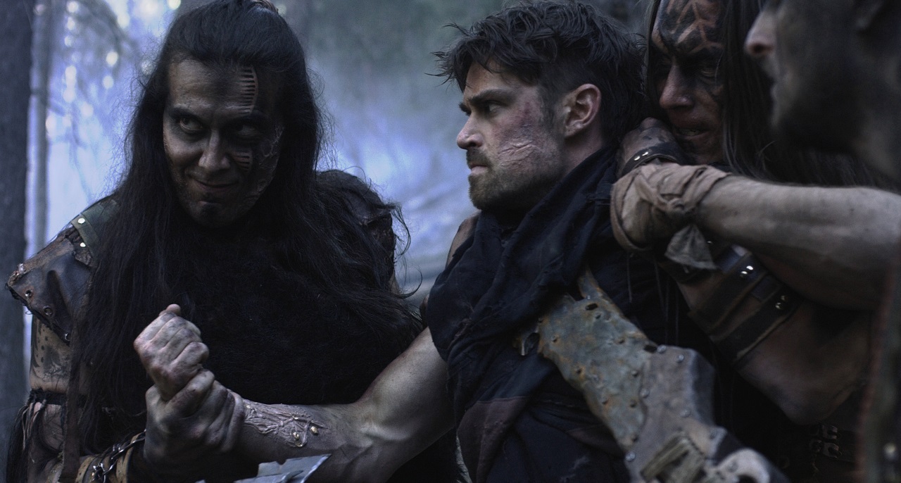 Corey Sevier held prisoner by Julian Black Antelope
in The Northlander (2016)
