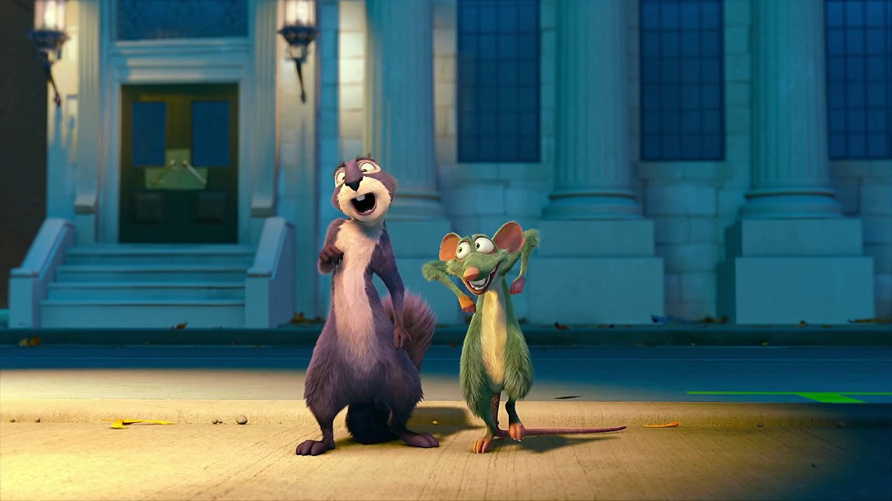 Surly (Will Arnett) and Buddy (Rob Tinkler) in The Nut Job (2014)