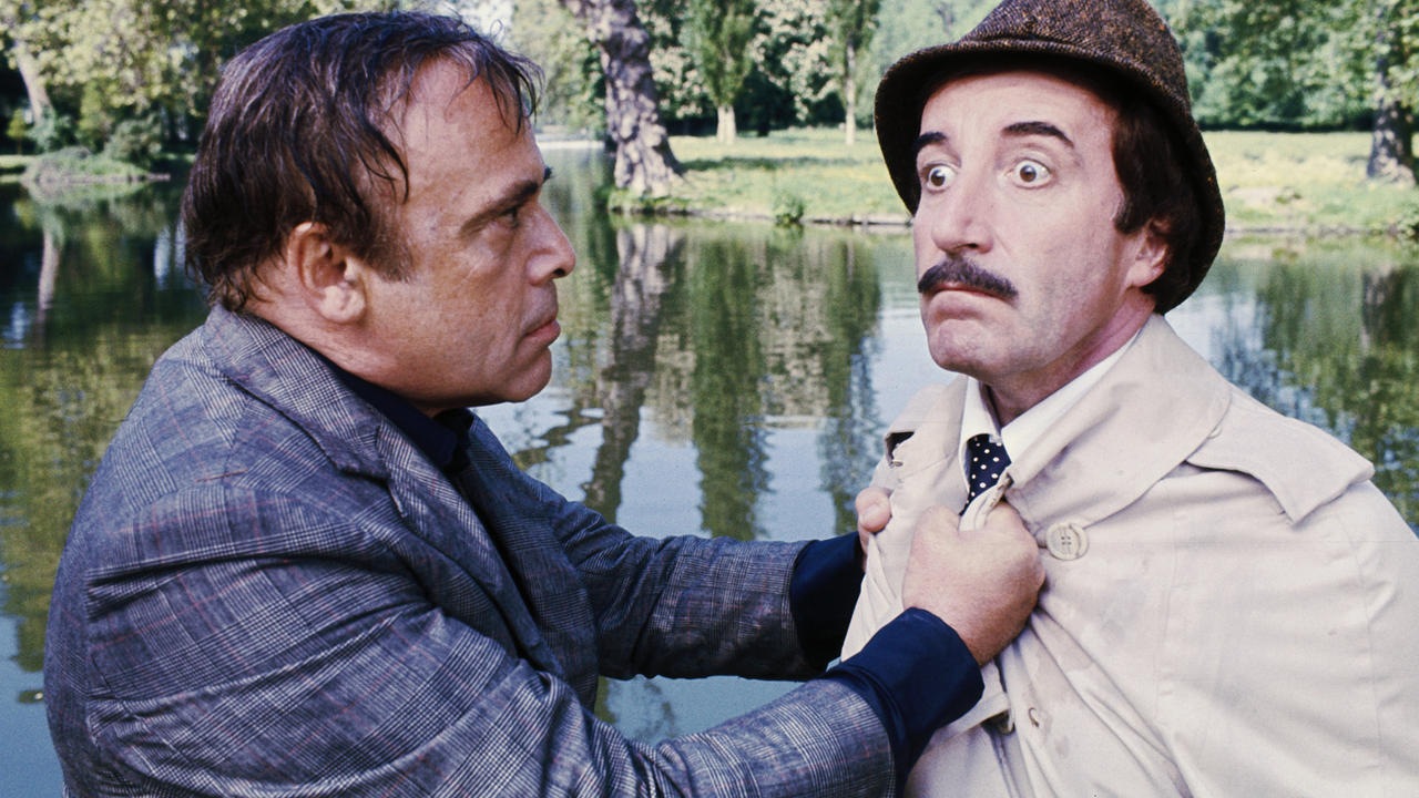 Charles Dreyfus (Herbert Lom) and Inspector Closeau (Peter Sellers) in The Pink Panther Strikes Again (1976) 1