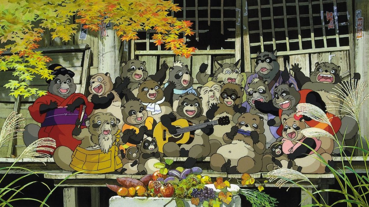The tanuki in Pom Poko (1994)