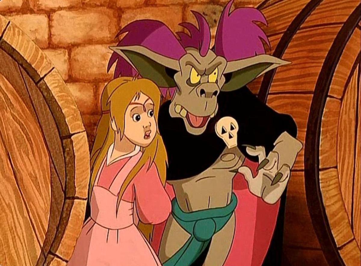 Princess Irene and the Goblin Prince Frogslip in The Princess and the Goblin (1991)