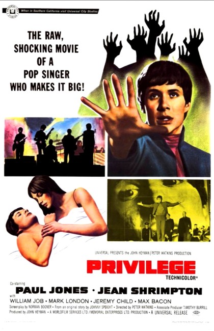 Privilege (1967) poster