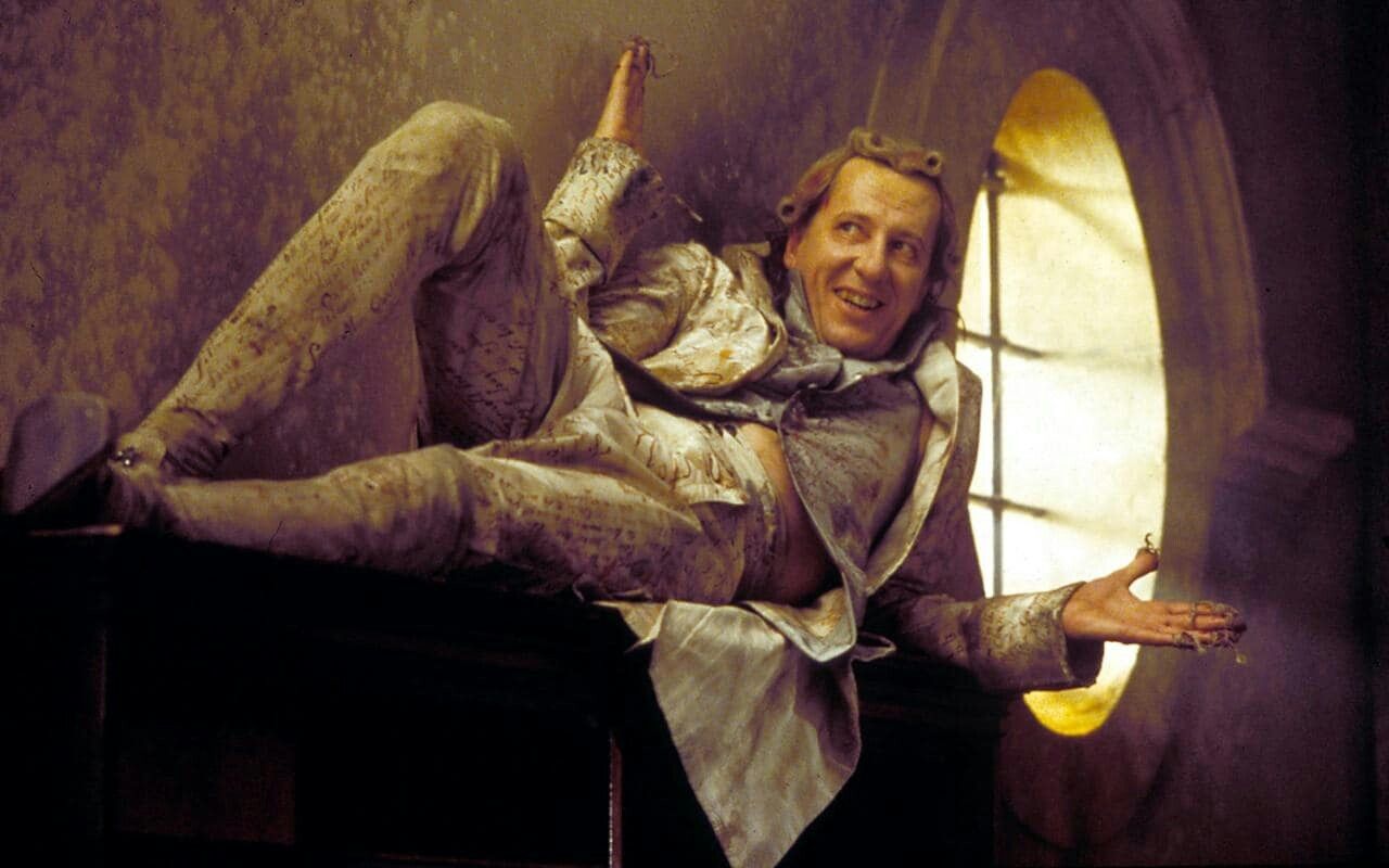 Geoffrey Rush as the Marquis de Sade in Quills (2000)