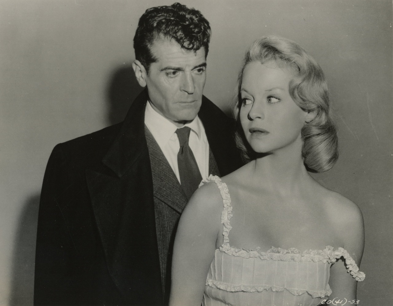 Francis Lederer and Norma Eberhardt in The Return of Dracula (1958)