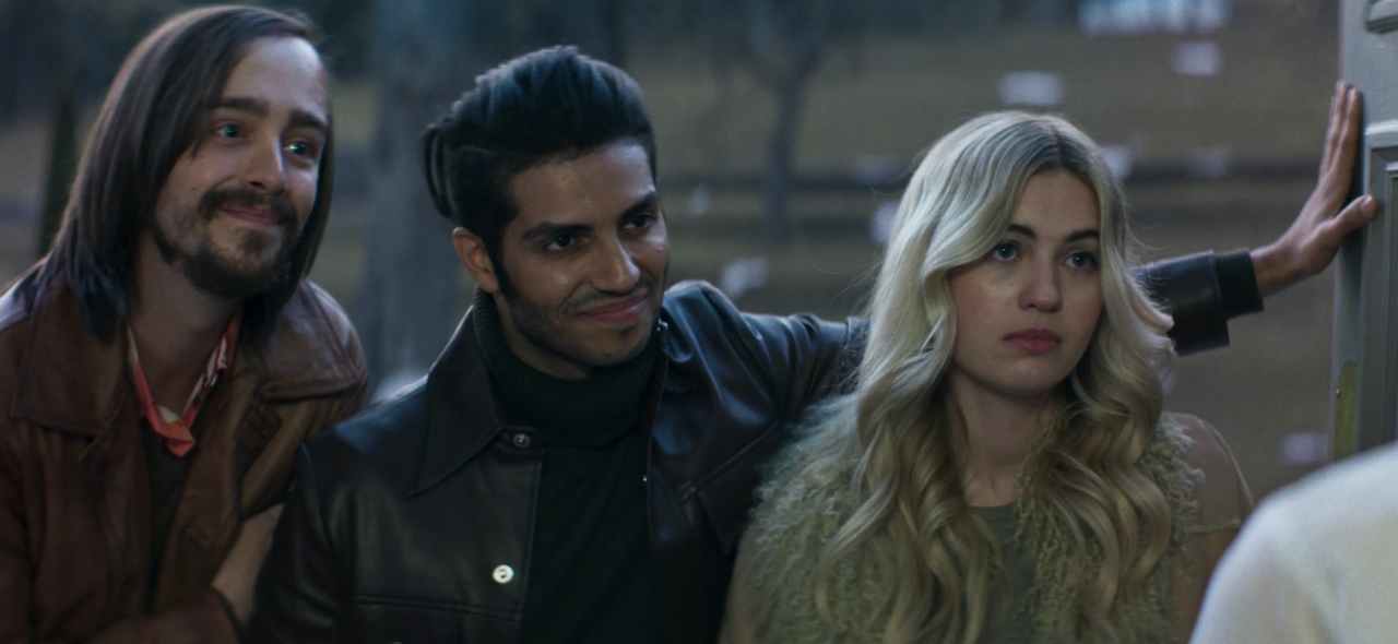 The Christmas Killers - Laurent Pitre, Mena Massoud and Olivia Scott Welch in The Sacrifice Game (2023)