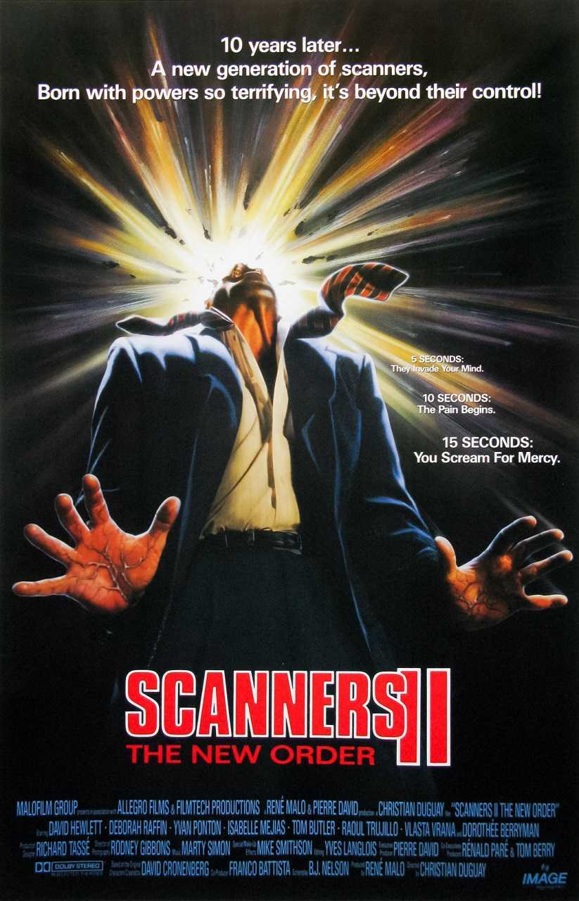 Scanners II: The New Order (1990) poster