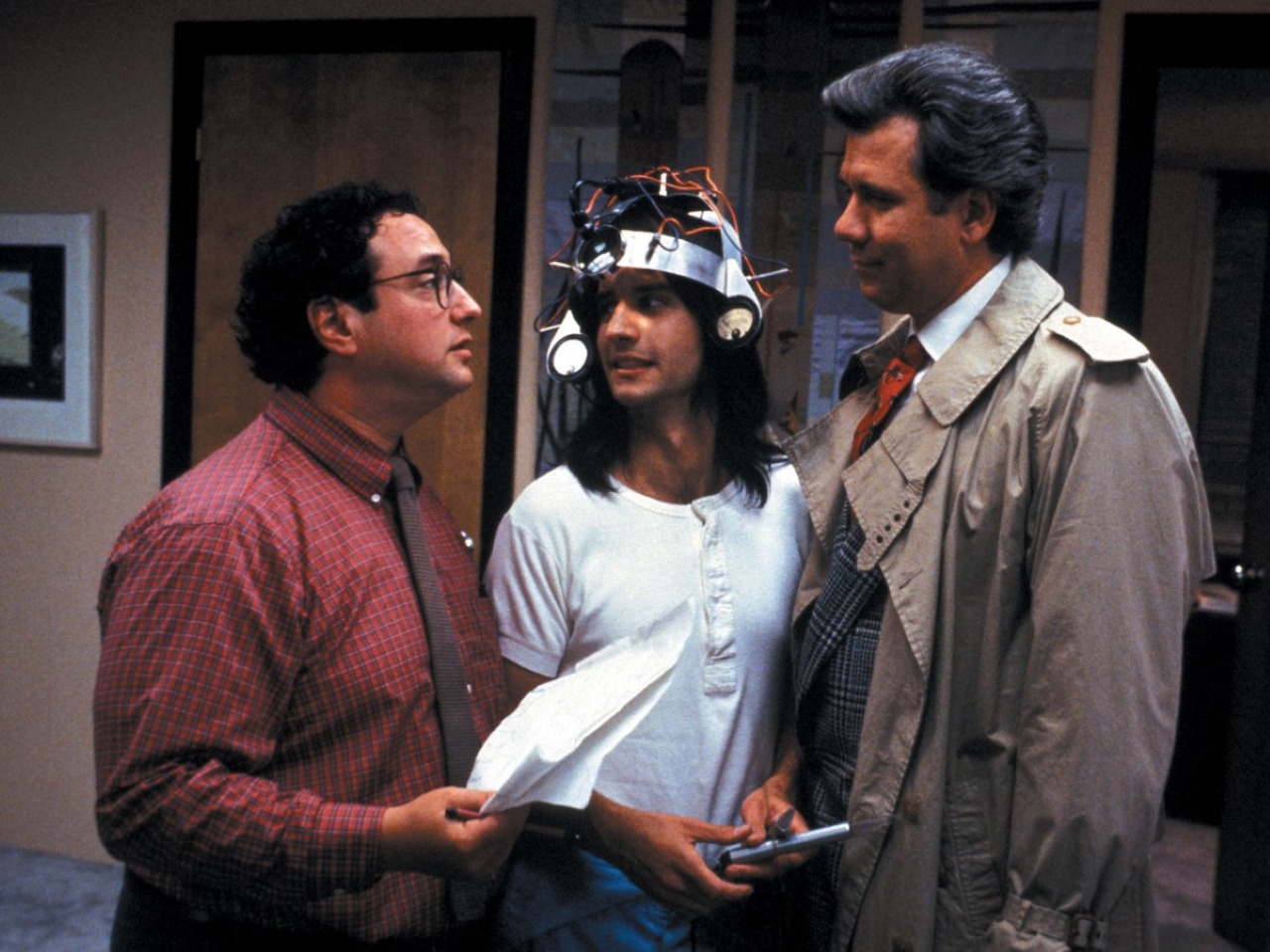 Stuart Pankin, Bronson Pinchot and John Larroquette in Second Sight (1989)