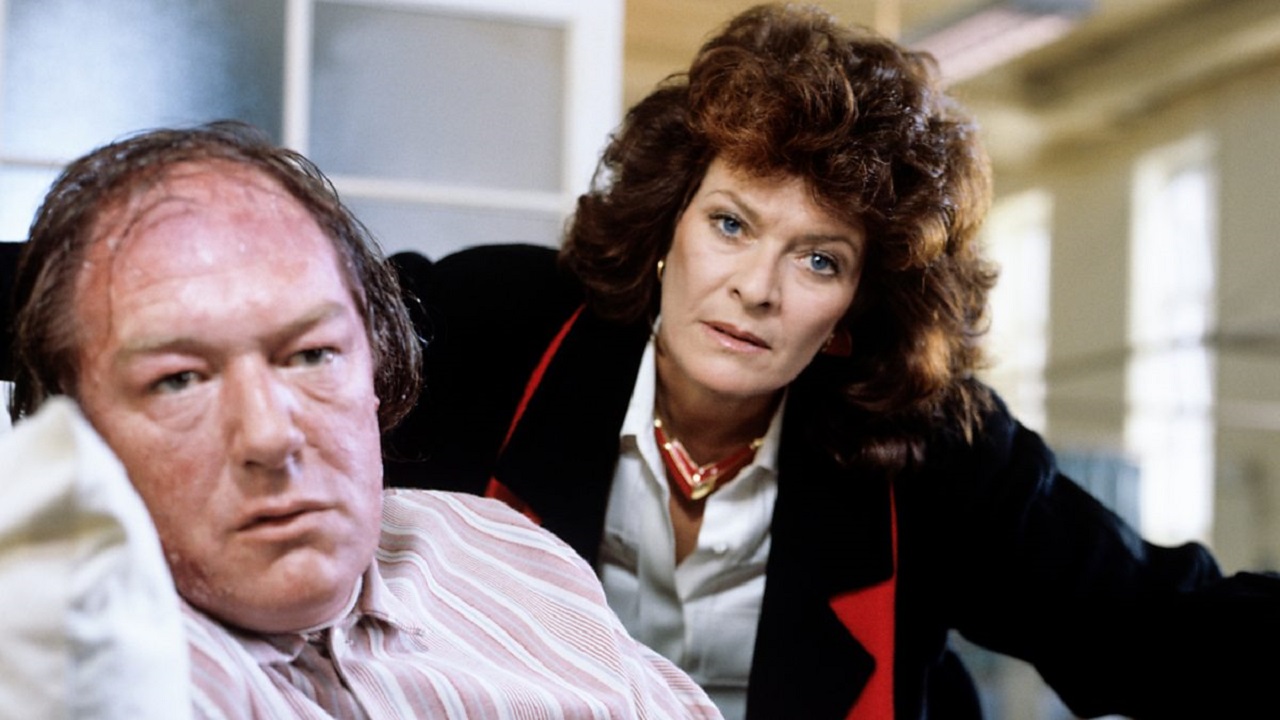 Michael Gambon and wife Janet Suzman in The Singing Detective (1986)
