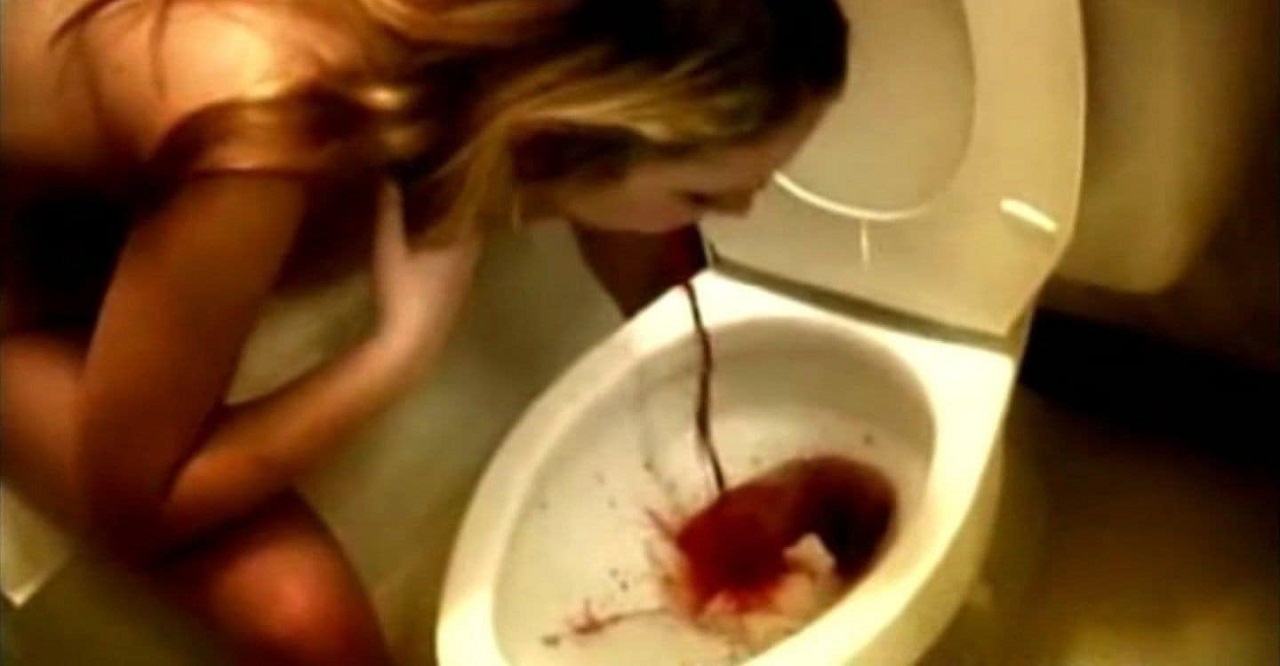 Ameara Lavey vomits in Slaughtered Vomit Dolls (2006)