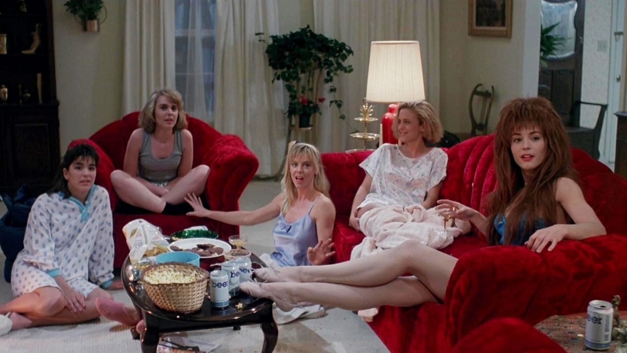 Maria Claire, Keely Christian, Hope Marie Carlton, Brandi Burkett and Maria Ford in Slumber Party Massacre III (1990)