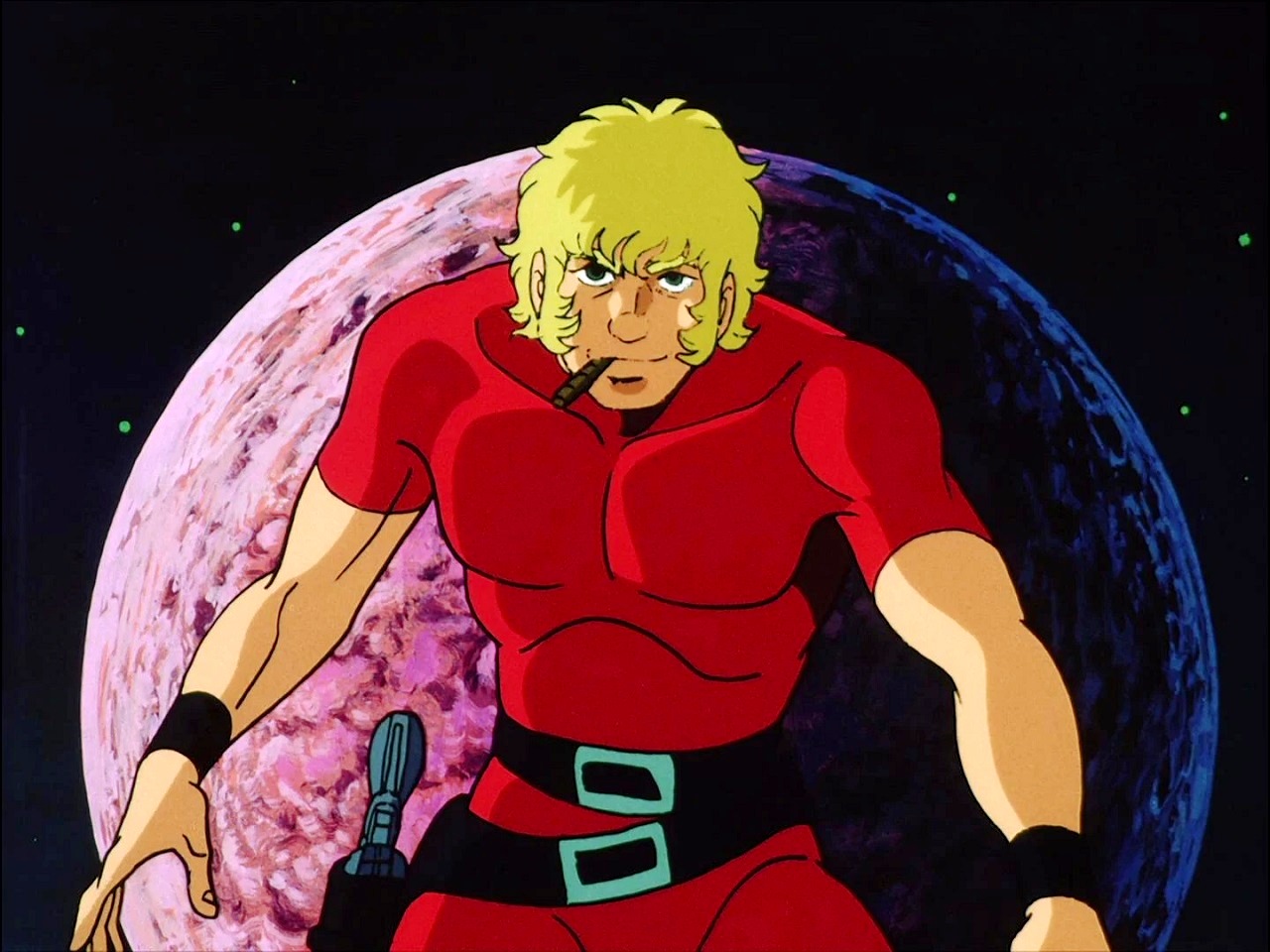 Intergalactic adventurer Cobra in Space Adventure Cobra (1982)