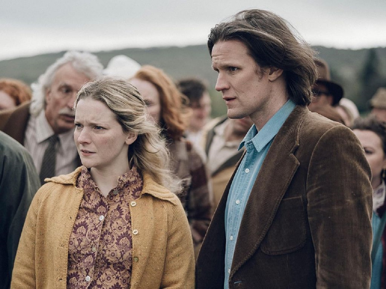 Morfydd Clark and Matt Smith in Starve Acre (2023)