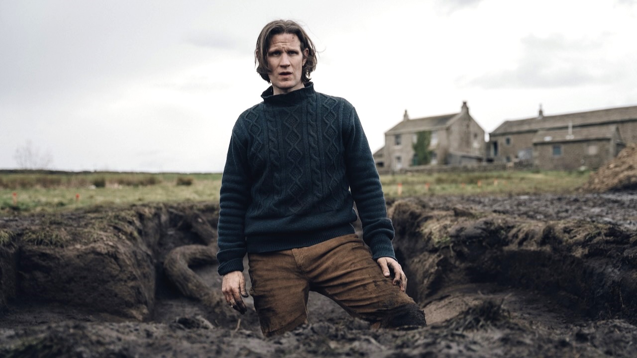 Matt Smith at the dig in Starve Acre (2023)