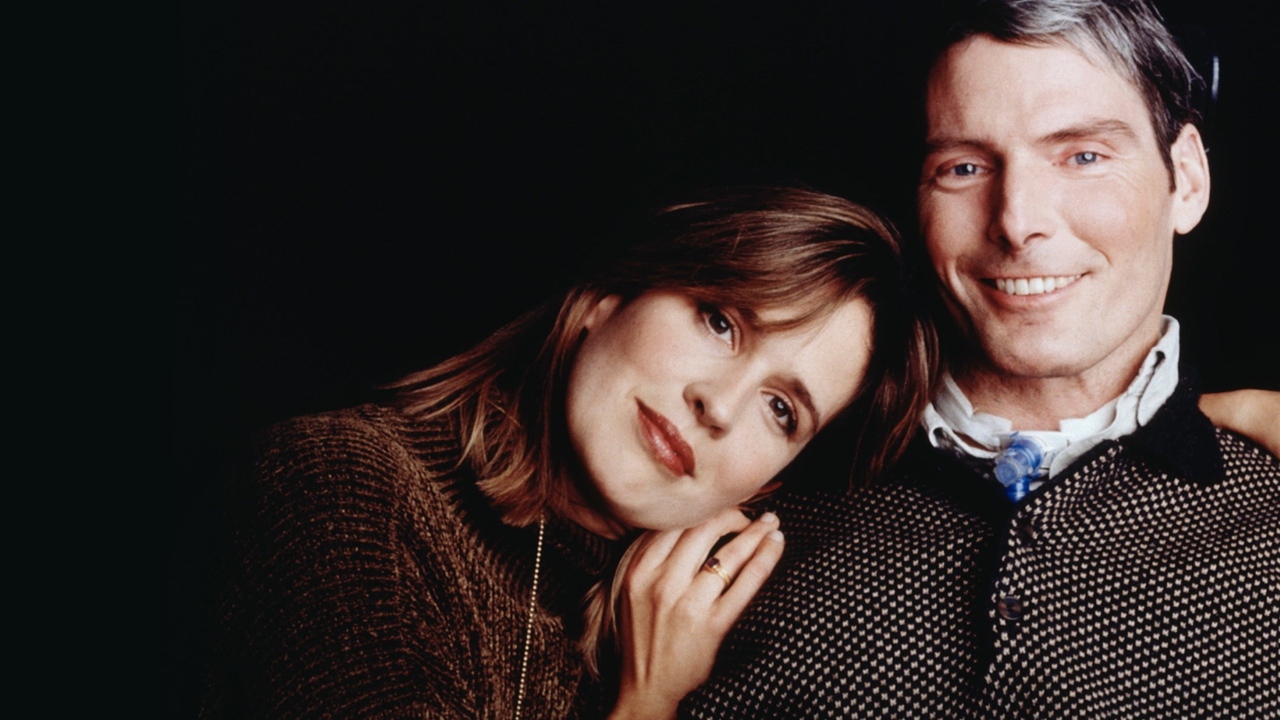 Christopher Reeve and wife Dana in Super/Man: The Christopher Reeve Story (2024)