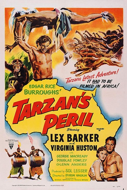 Tarzan's Peril (1951) poster