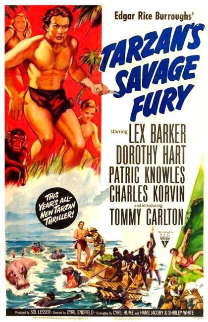Tarzan's Savage Fury (1952) poster