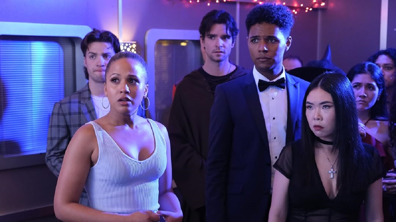 Robyn Alomar, Dakota Jamal Wellman and Lisa Truong in Terror Train 2 (2022)