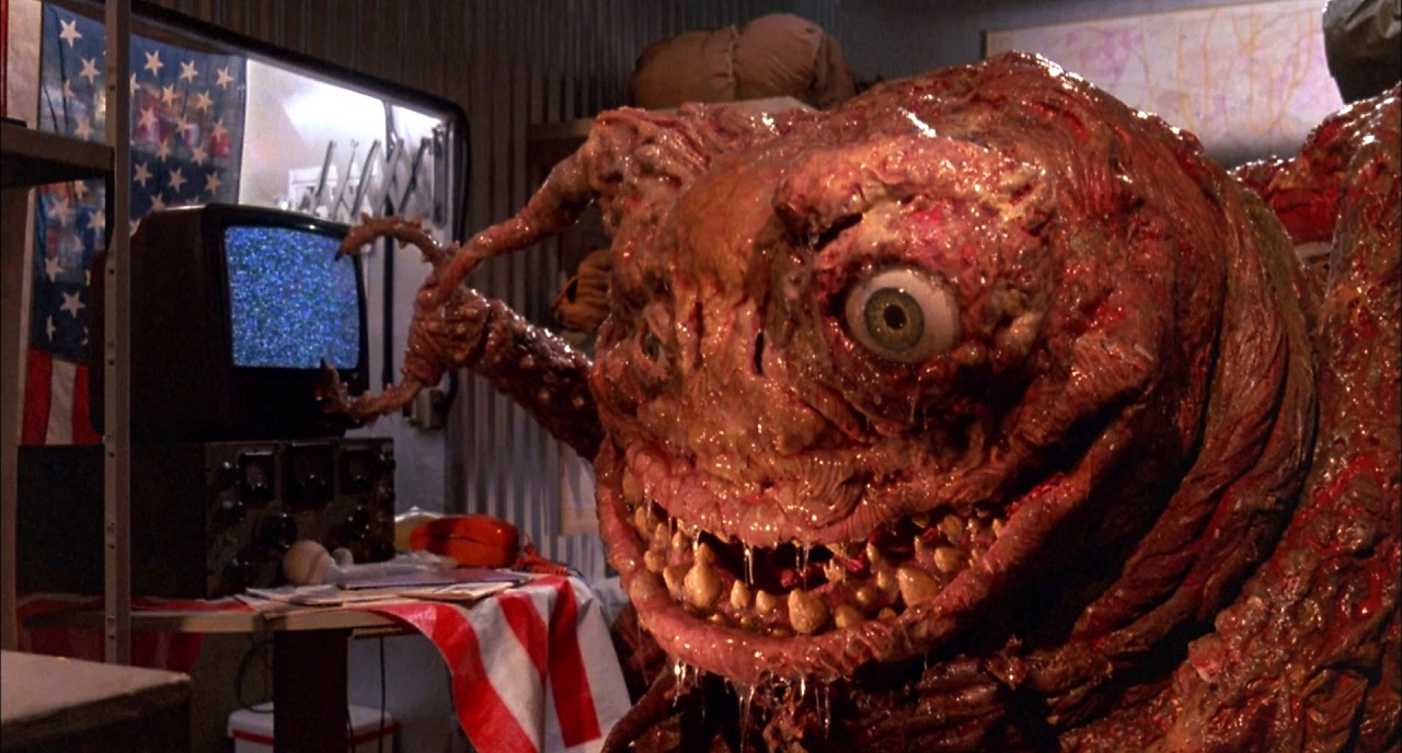 The alien from out of the tv in TerrorVision (1986)
