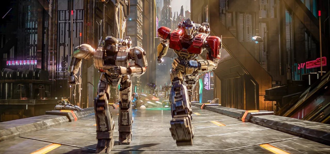 D-16 and Orion Pax in Transformers One (2024)