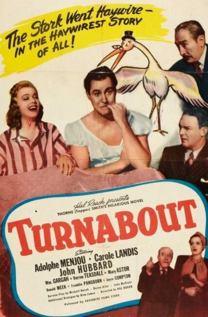 Turnabout (1940) poster