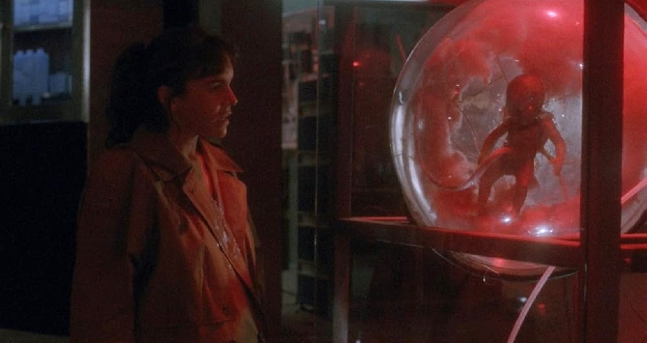 Brooke Adams and genetically engineered foetuses in The Unborn (1991)