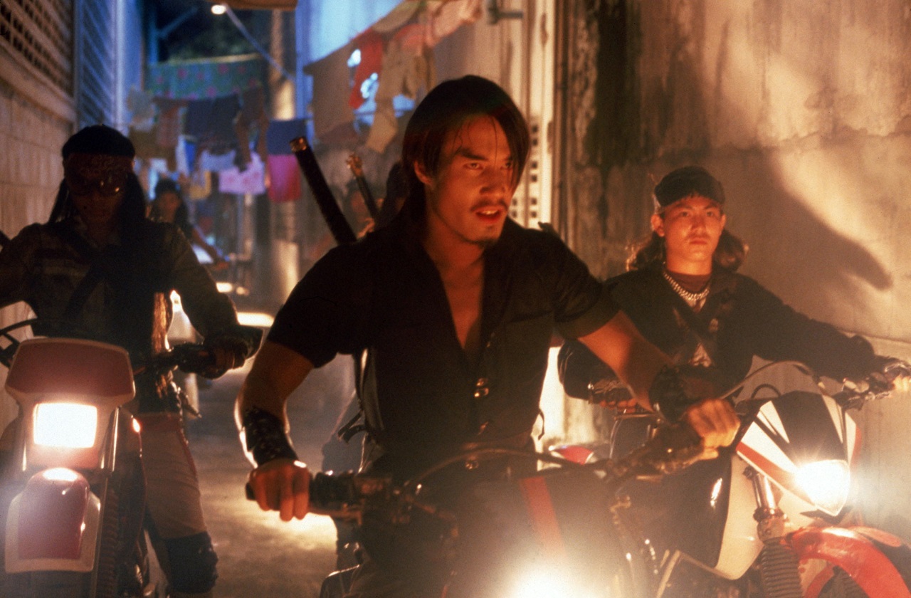 Vampire bikers in Thailand led by Dom Hetrakul in Vampires: The Turning (2005)