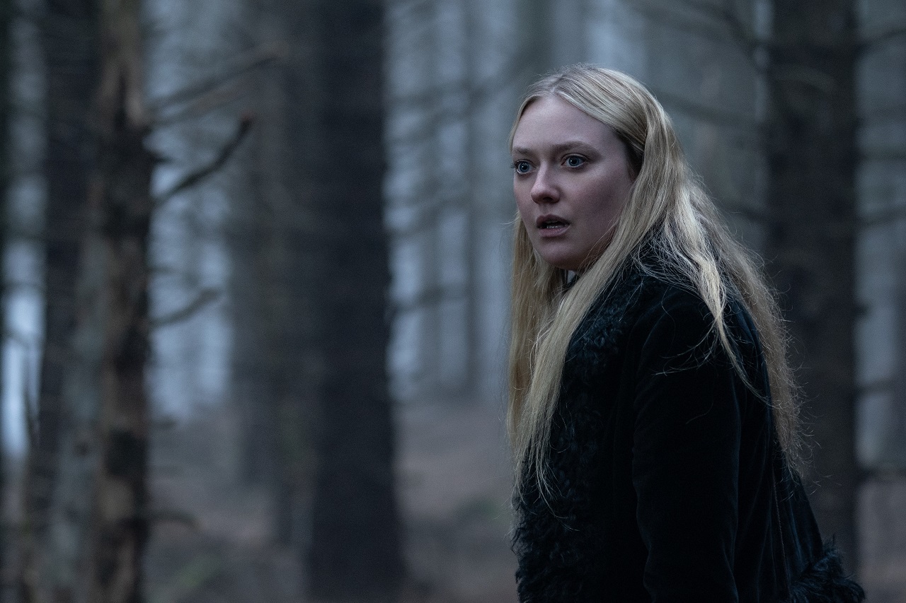 Dakota Fanning lost in the woods in The Watchers (2024)