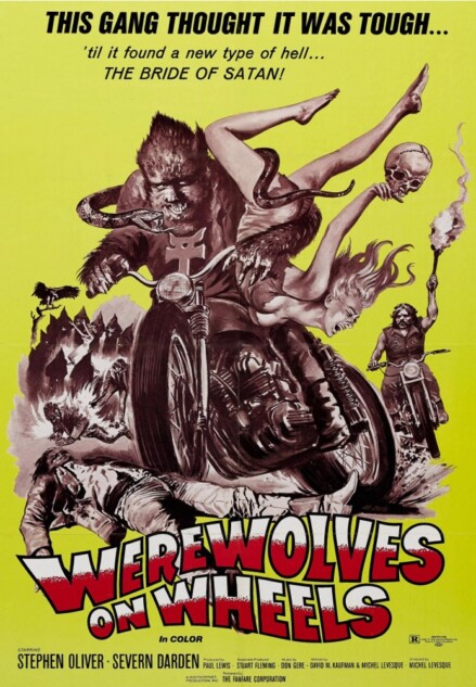 Werewolves on Wheels (1971) poster