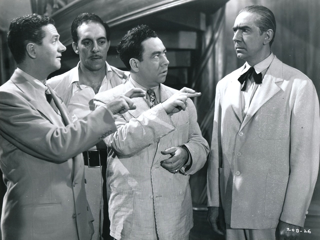 Wally Brown, Alan Carney and Bela Lugosi in Zombies on Broadway (1945)