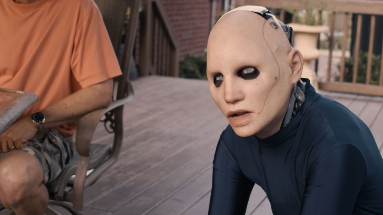 Rae Hunt as the android Alpha in The Alpha Test (2020)