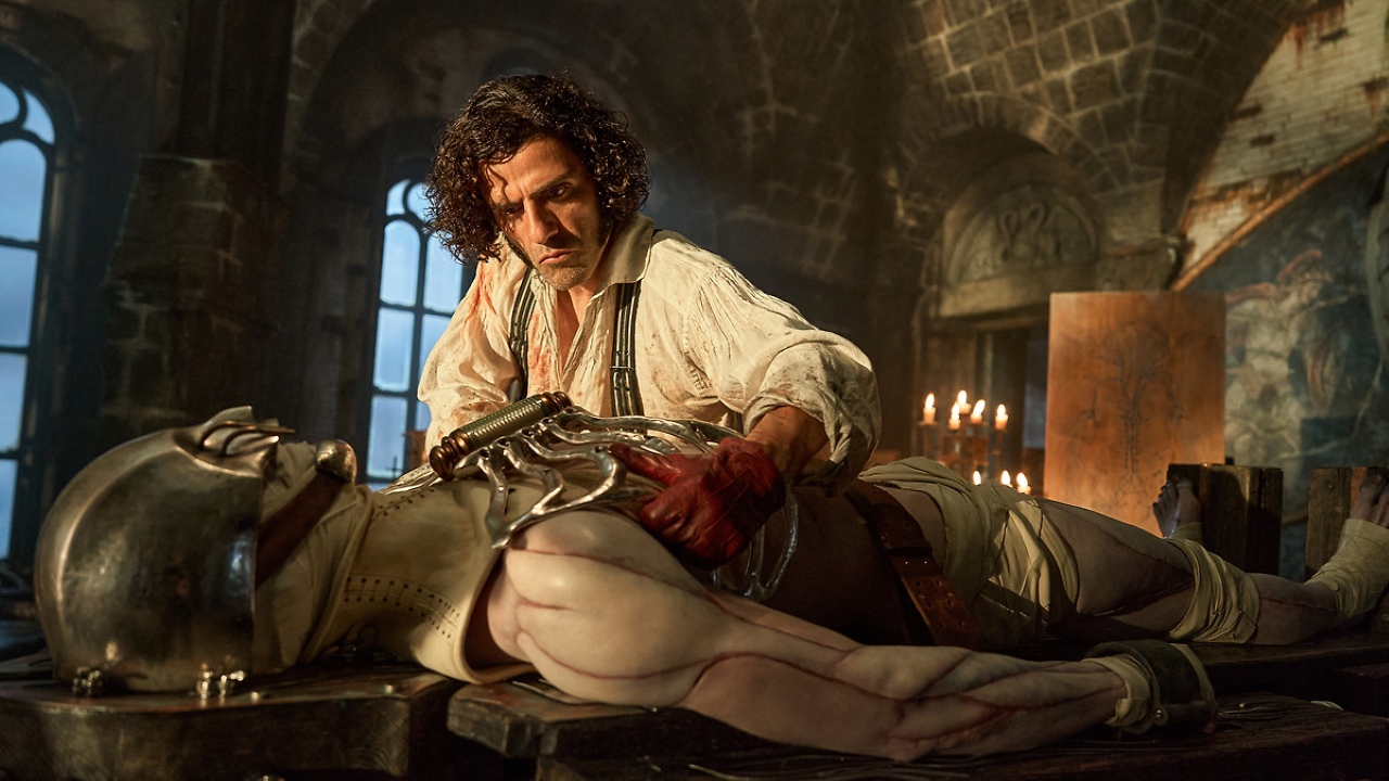 Oscar Isaac as Victor Frankenstein in Frankenstein (2025)