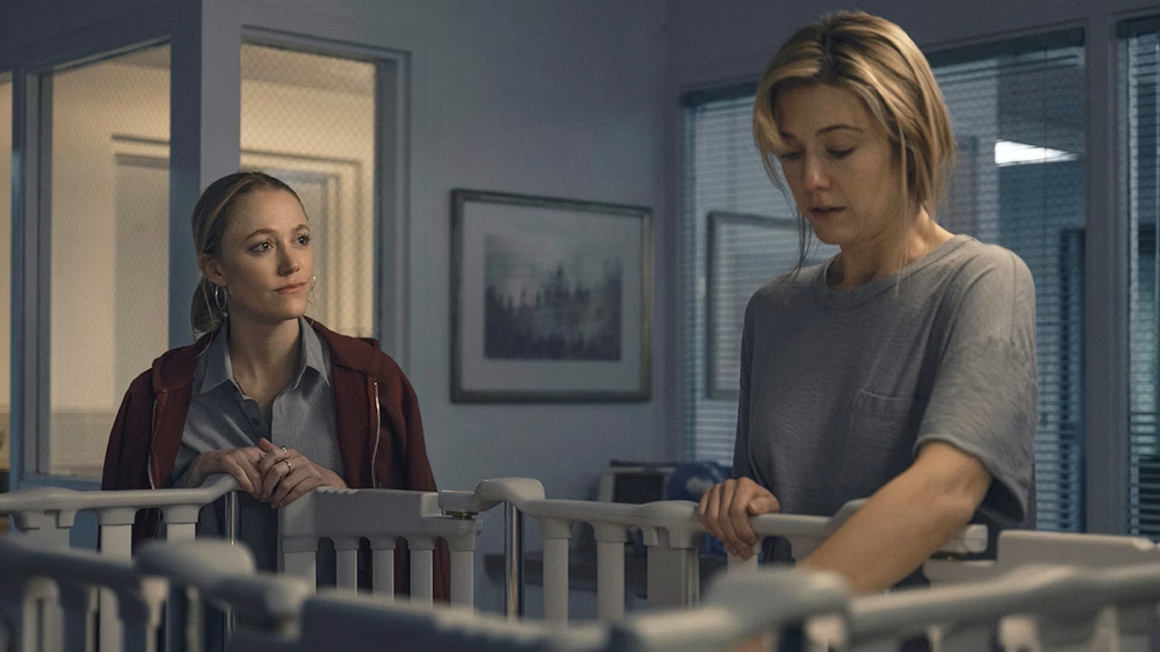 Maika Monroe and Mary Elizabeth Winstead in The Hand That Rocks the Cradle (2025)