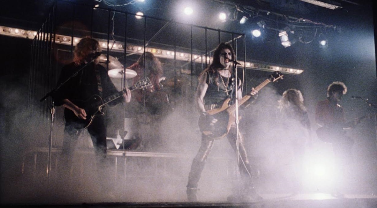 The resurrected band in Hard Rock Zombies (1985)