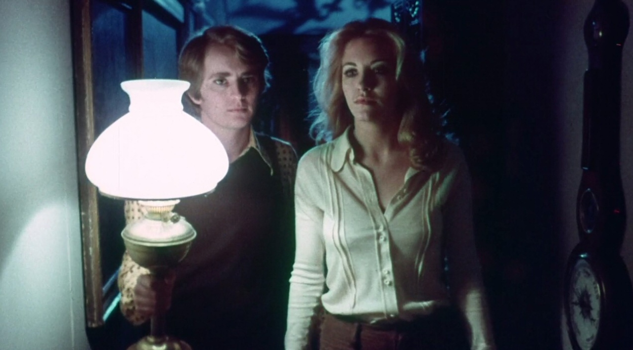 Karl Lanchbury and Andrea Allen in The House That Vanished (1973)