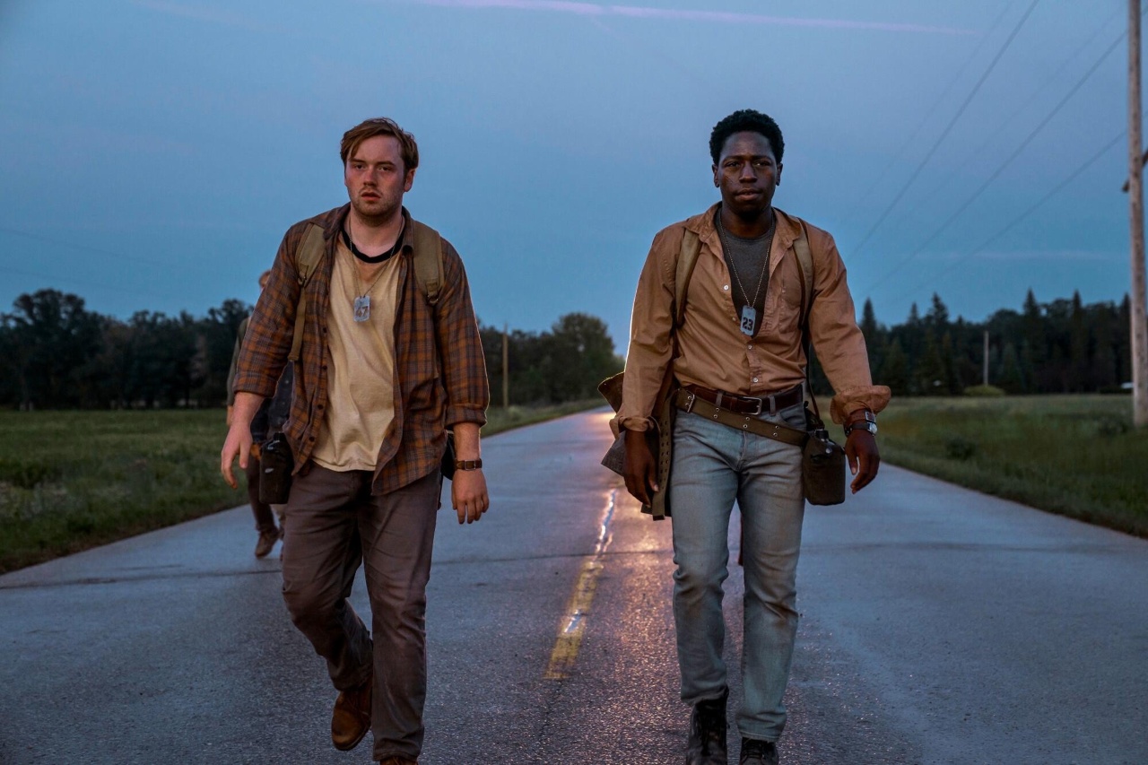 Cooper Hoffman, David Jonsson in The Long Walk (2025)