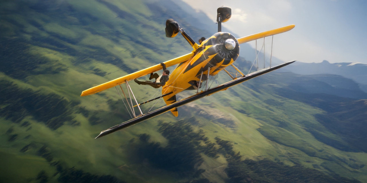 Tom Cruise and biplane in Mission: Impossible - The Final Reckoning (2025)