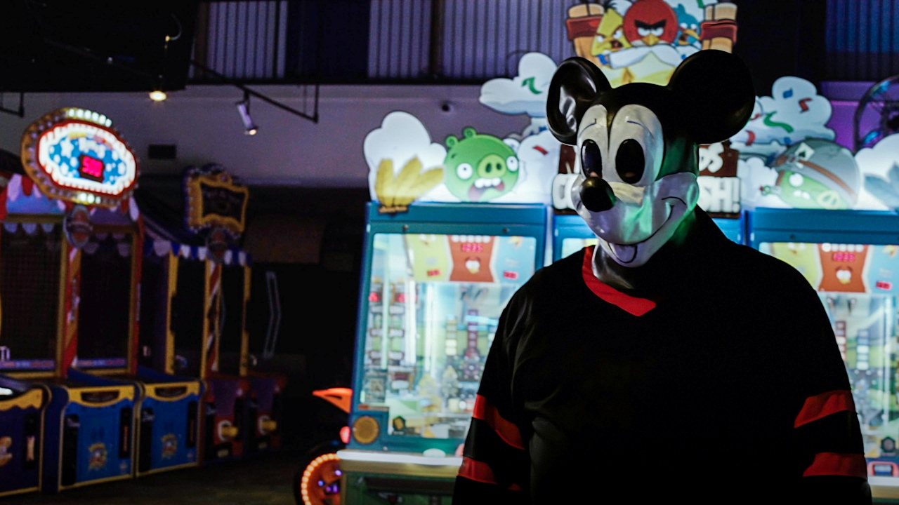 The killer Mickey Mouse in The Mouse Trap (2024)