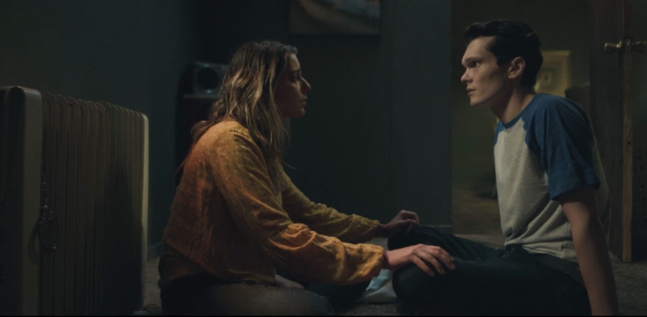 Luke Baines and Tatjana Marjanovic in No Tears in Hell (2025)