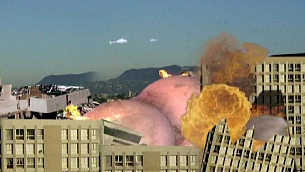 Giant rampaging ass in Rectuma (2003)